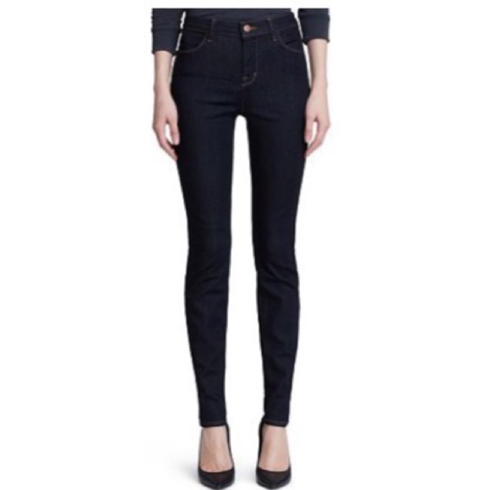 J Brand Maria‎ High-Rise Skinny Jeans in After Dark wash